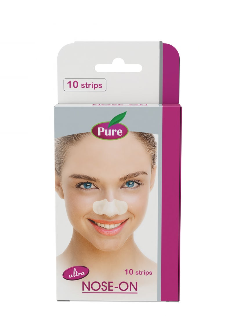 بيور شرائط بيور لتنظيف مسام الأنف أبيض - 10 شريط - Image 1